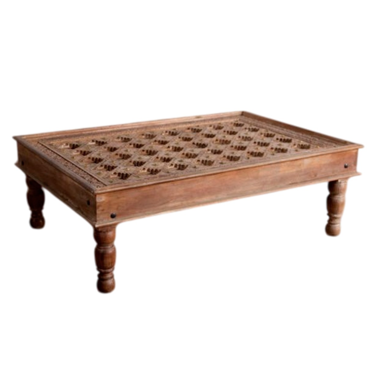 Solid Sheesham Wood Square Center Table Non foldable Termite Resistant No Storage for Home and More Manufacturers in Gujarat