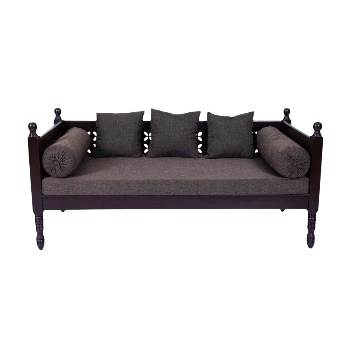 3 Seater Modern Rubber Wood Diwan Sofa for Comfortable Home Seating Manufacturers in Odisha