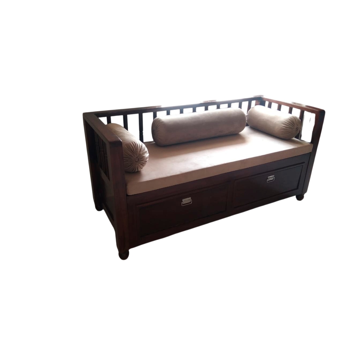 4 Seater Teak Wood Wooden Diwan Stylish Durable Manufacturers in Odisha