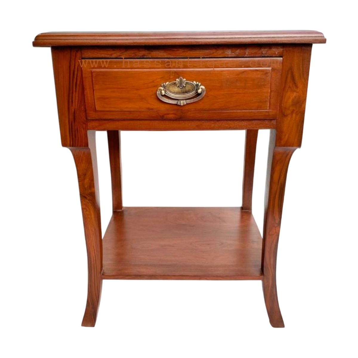 Antique Wooden Side Table with Single Drawer in Classic Brown Finish Manufacturers in Imphal