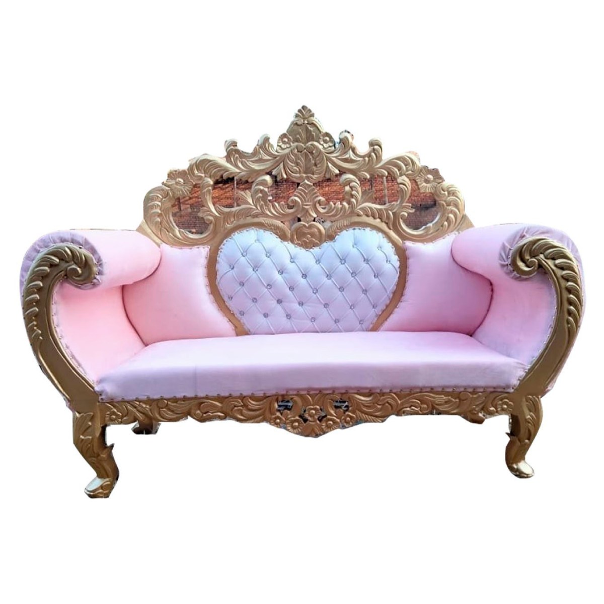 Contemporary Pink Wooden Sofa for Stylish Spaces Manufacturers in Indore