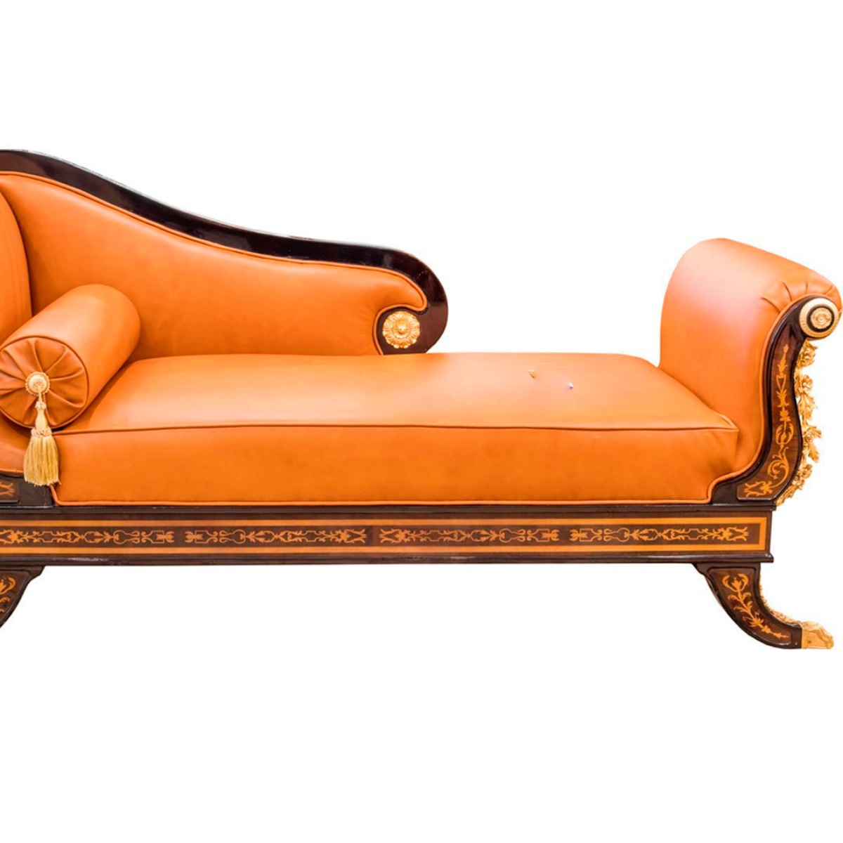 Antique Brown Wooden Couch Sofa with Teak Wood Frame and Leather Upholstery for Home Manufacturers in Chhattisgarh