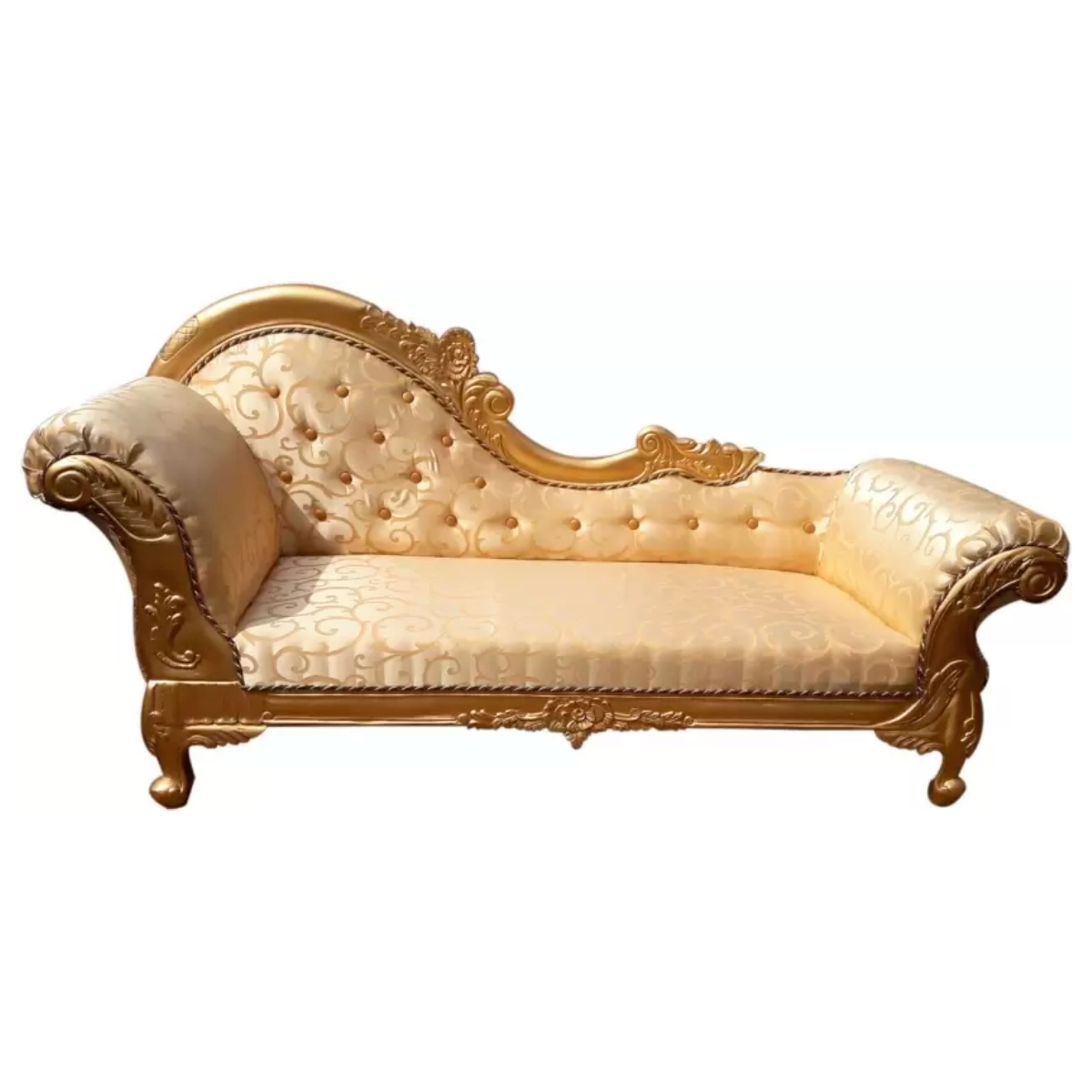 Elegant Golden Antique Wooden Couch for Ceremonial Use Manufacturers in Chhattisgarh