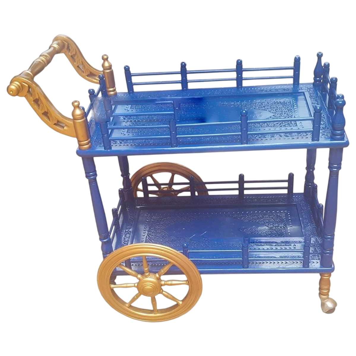 Functional Wooden Square Service Trolley Ideal for Dining and Lunch Services Manufacturers in Manipur