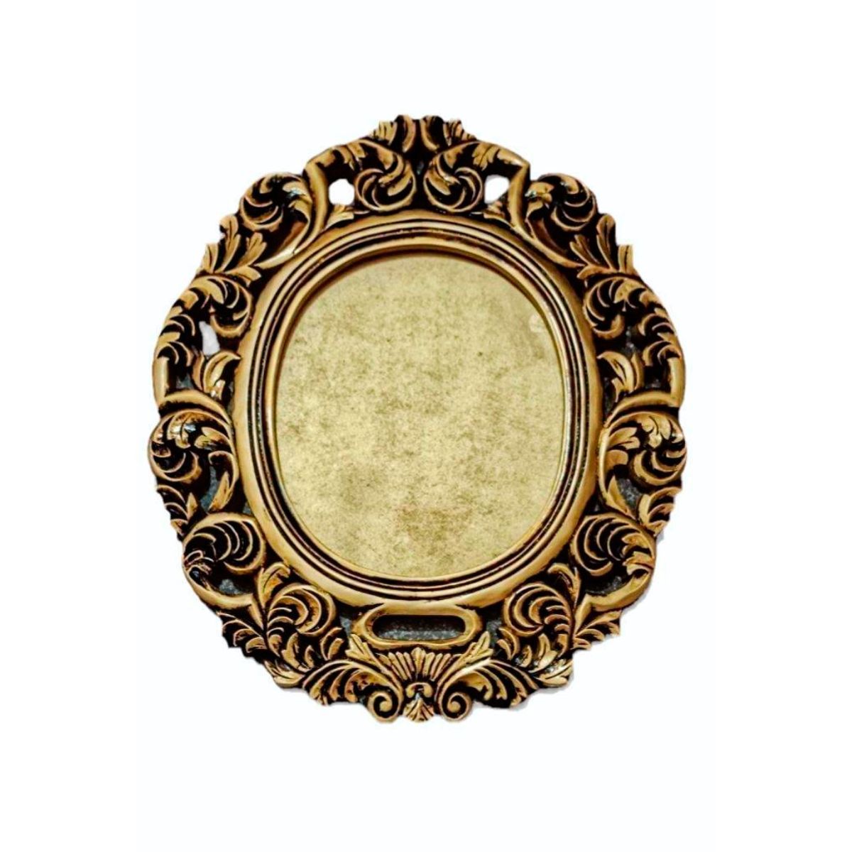 Golden Mango Wood Round Frame with Carved Design and Natural Sanding Finish Manufacturers in Andhra Pradesh