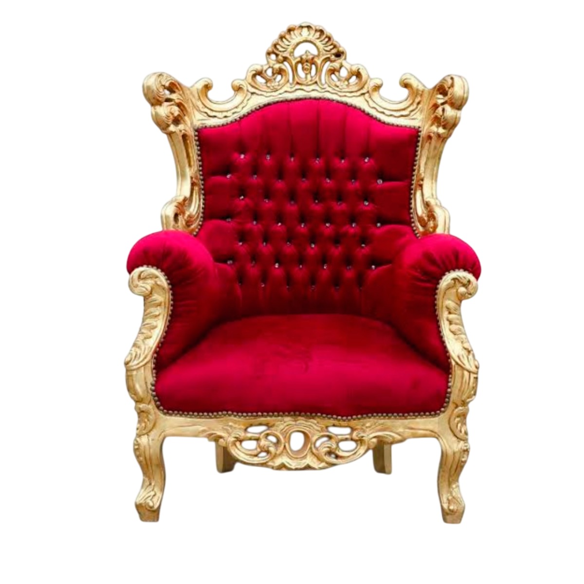 Antique Golden Wooden Wedding Chair Stylish Design Crafted in India for Weddings Manufacturers in Guwahati