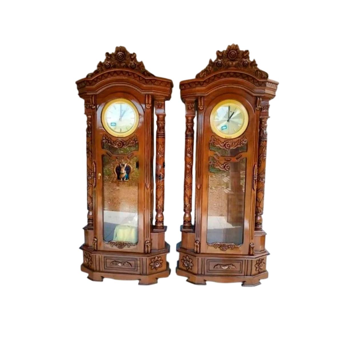 Handcrafted Wooden Grandfather Clock with Premium Quality Materials and a Classic Touch for Your Living Room Manufacturers in Ahmedabad