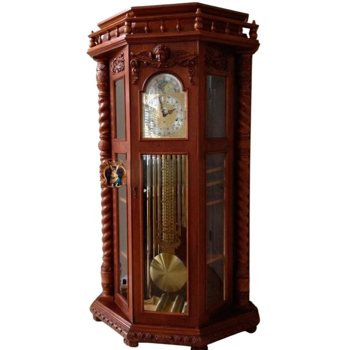 Handcrafted Wooden Grandfather Clock with Premium Quality Materials and a Classic Touch for Your Living Room Manufacturers in Ahmedabad