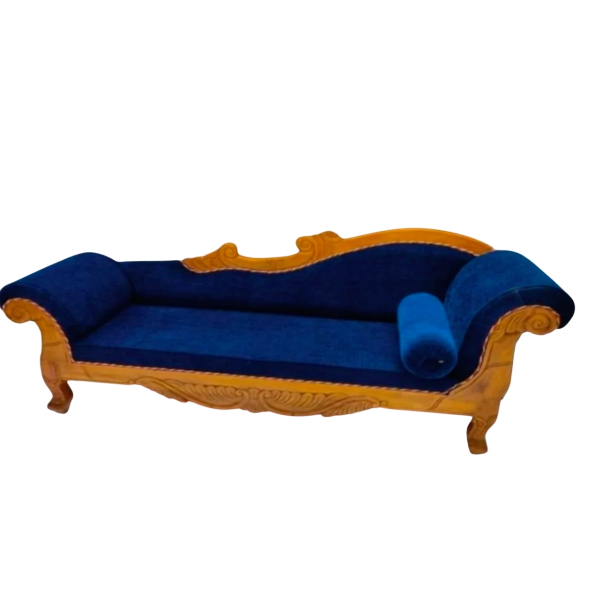 Teak Wood Diwan Sofa Set with Velvet Upholstery and Storage Rectangular Shape for Home Manufacturers in Odisha