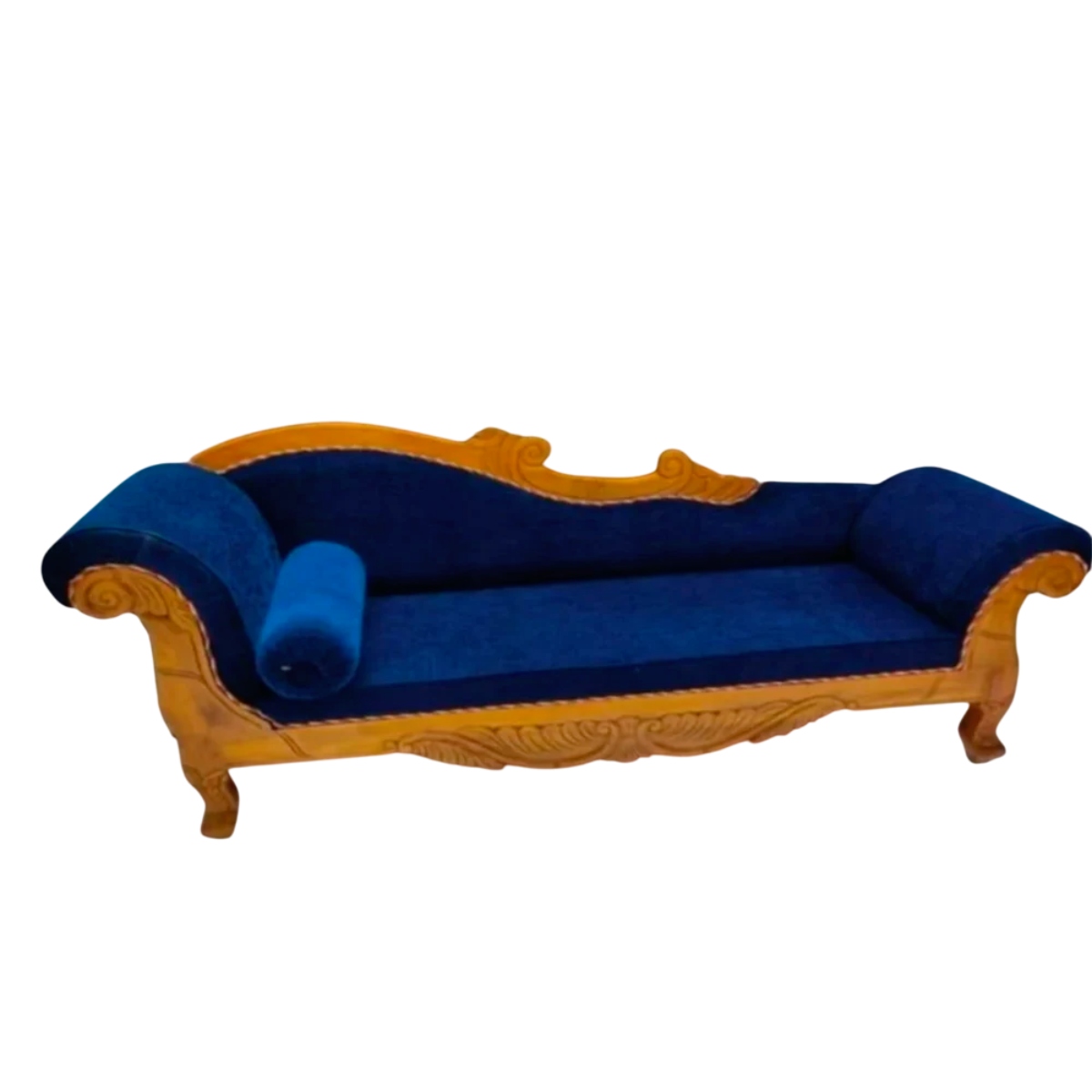 Teak Wood Diwan Sofa Set with Velvet Upholstery and Storage Rectangular Shape for Home Manufacturers in Odisha