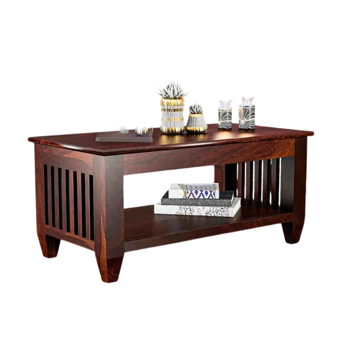 Wooden Center Table Modern Brown Plywood Open Storage Unit for Home Office and Versatile Spaces Stylish and Functional Organization Solution Manufacturers in Gujarat