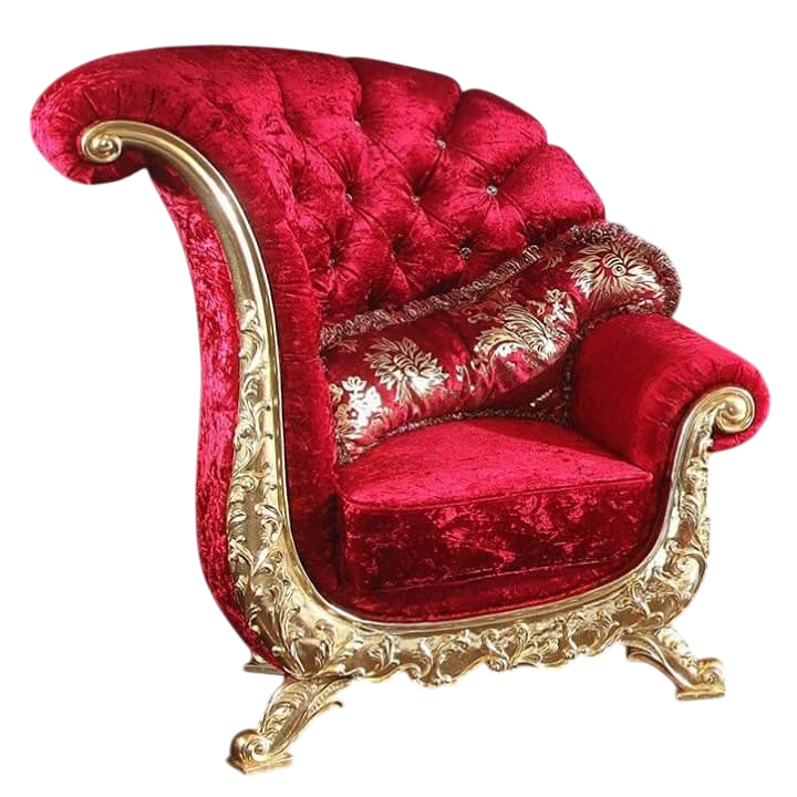 Modern Red Wooden Wedding Chair Elegant Design Manufacturers in Guwahati