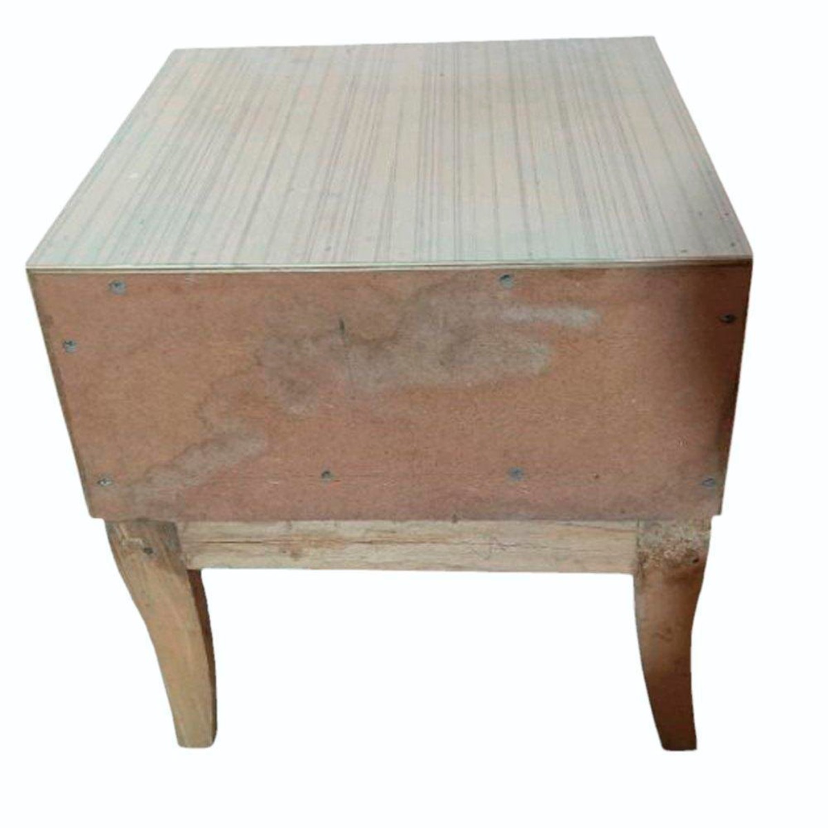 Modern Square Teak Wood Side Table with Polished Finish and Drawer Storage Manufacturers in Imphal