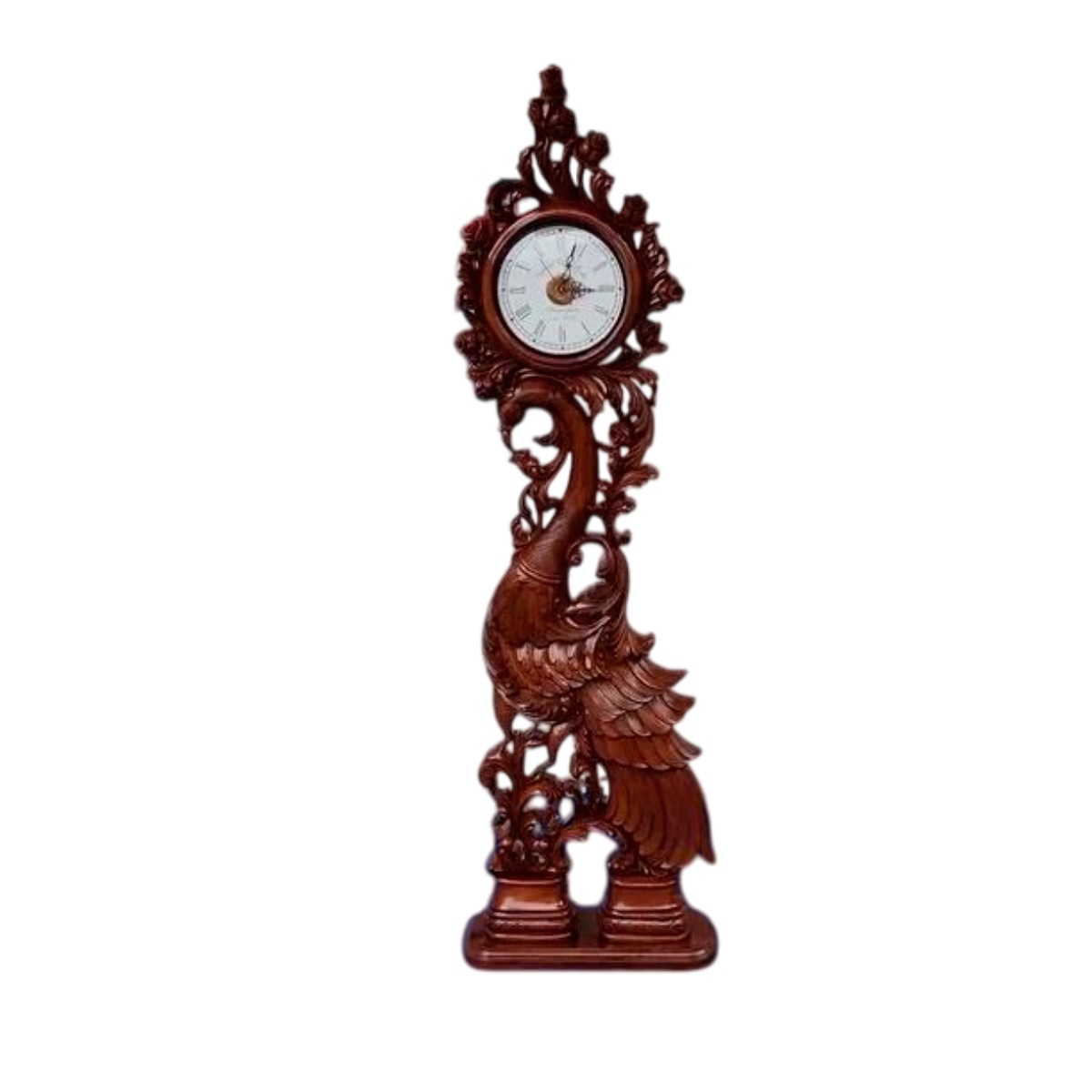 New Wooden Grandfather Clock with Customizable Dial Shape in Brown Walnut or Rosewood Manufacturers in Ahmedabad