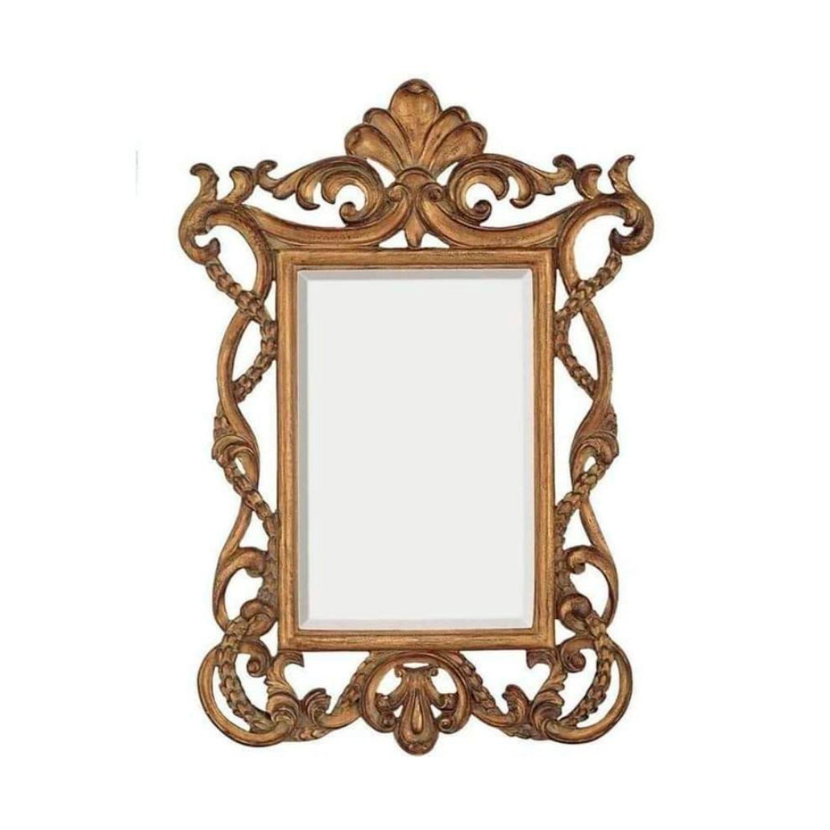 Premium Brown Rectangular Teak Wood Mirror Frame with Fine Carving  Perfect for Home Manufacturers in Andhra Pradesh