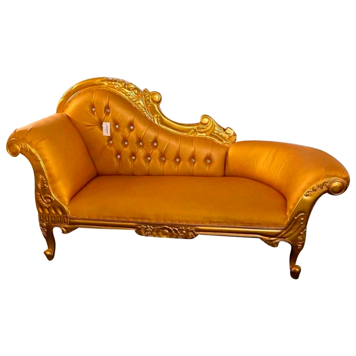 Golden Wooden Couch Sofa Wedding Decor Crafted in India for Elegant Wedding Celebrations Manufacturers in Chhattisgarh