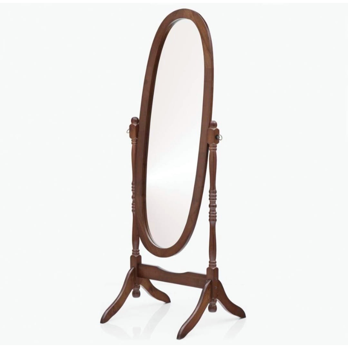 Sleek Brown Wooden Mirror Frame Oval Design with Polished Finish for Refined Home Decor Manufacturers in Andhra Pradesh