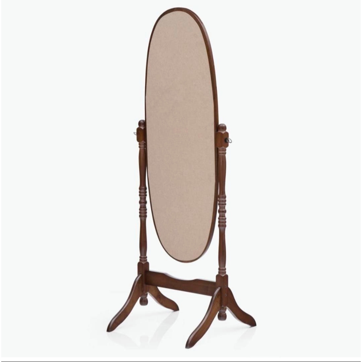 Sleek Brown Wooden Mirror Frame Oval Design with Polished Finish for Refined Home Decor Manufacturers in Andhra Pradesh