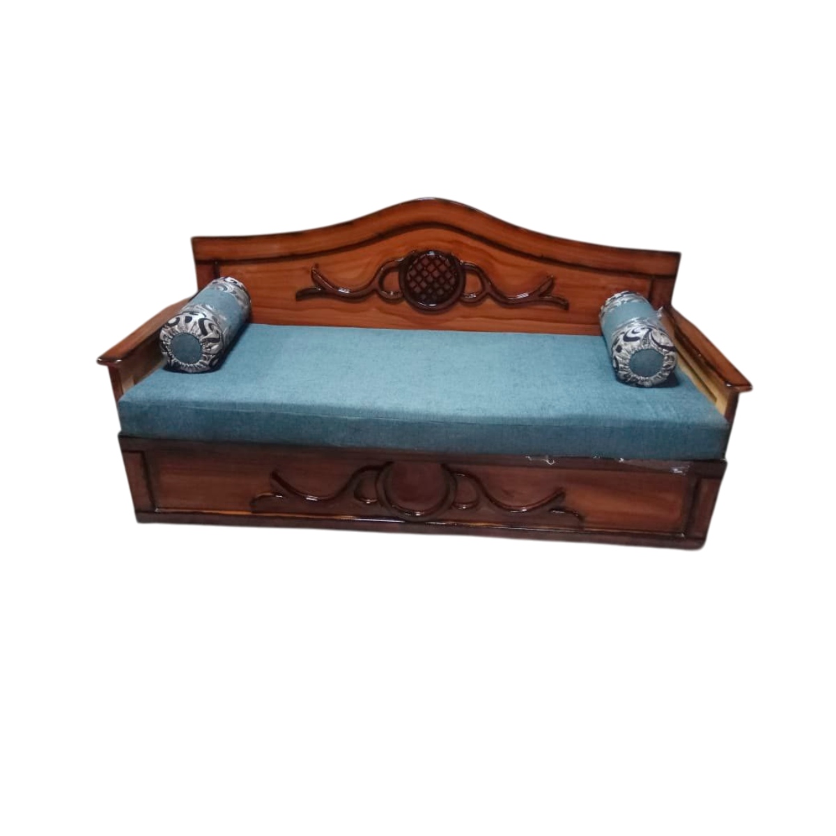 Sleek Modern Teak Wood Wooden Diwan for Contemporary Homes Manufacturers in Odisha