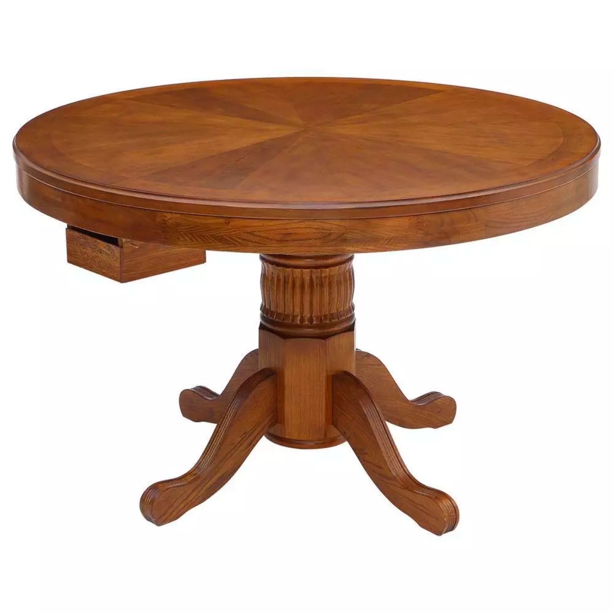 Stylish Brown Round Side Table Engineered Wood Polished Finish and No Storage Manufacturers in Imphal