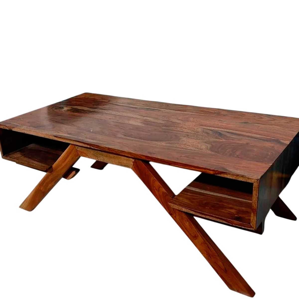 Stylish Rectangular Brown Wooden Table With Polished Wood Finish Ideal for Home and Office Manufacturers in Gujarat