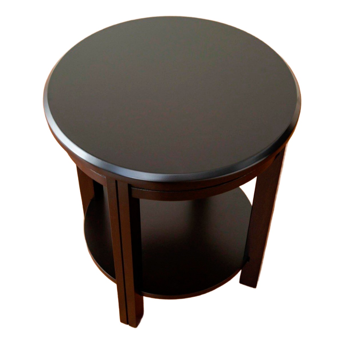 Stylish Wooden Side Table with Round Top and Open Storage for Versatile Use Manufacturers in Imphal