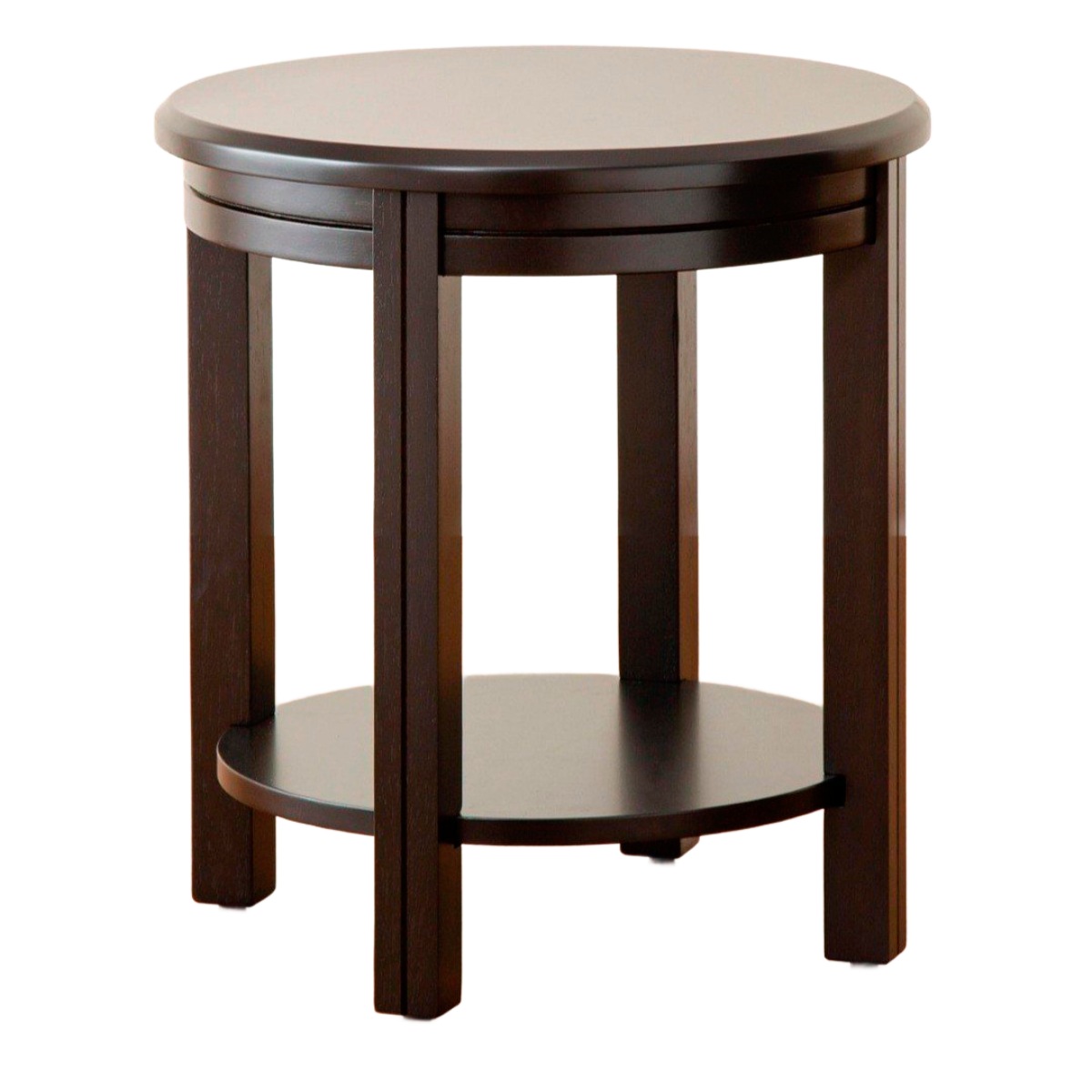 Stylish Wooden Side Table with Round Top and Open Storage for Versatile Use Manufacturers in Imphal