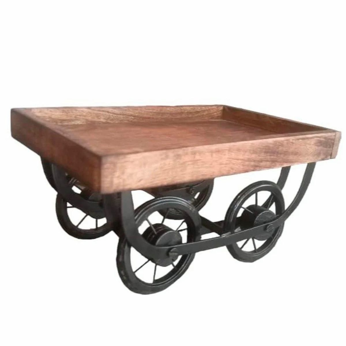 Teak Wood Serving Trolley with Spacious Storage and Sturdy Build for Easy Service Manufacturers in Manipur