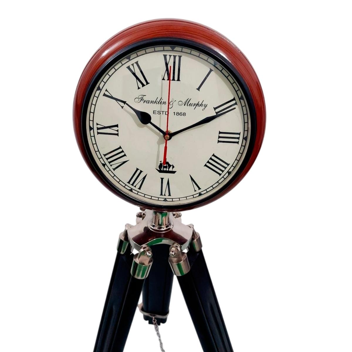 Unbranded Analog Grandfather Clock with Tripod Stand – Stylish Wood and Metal Design Manufacturers in Ahmedabad