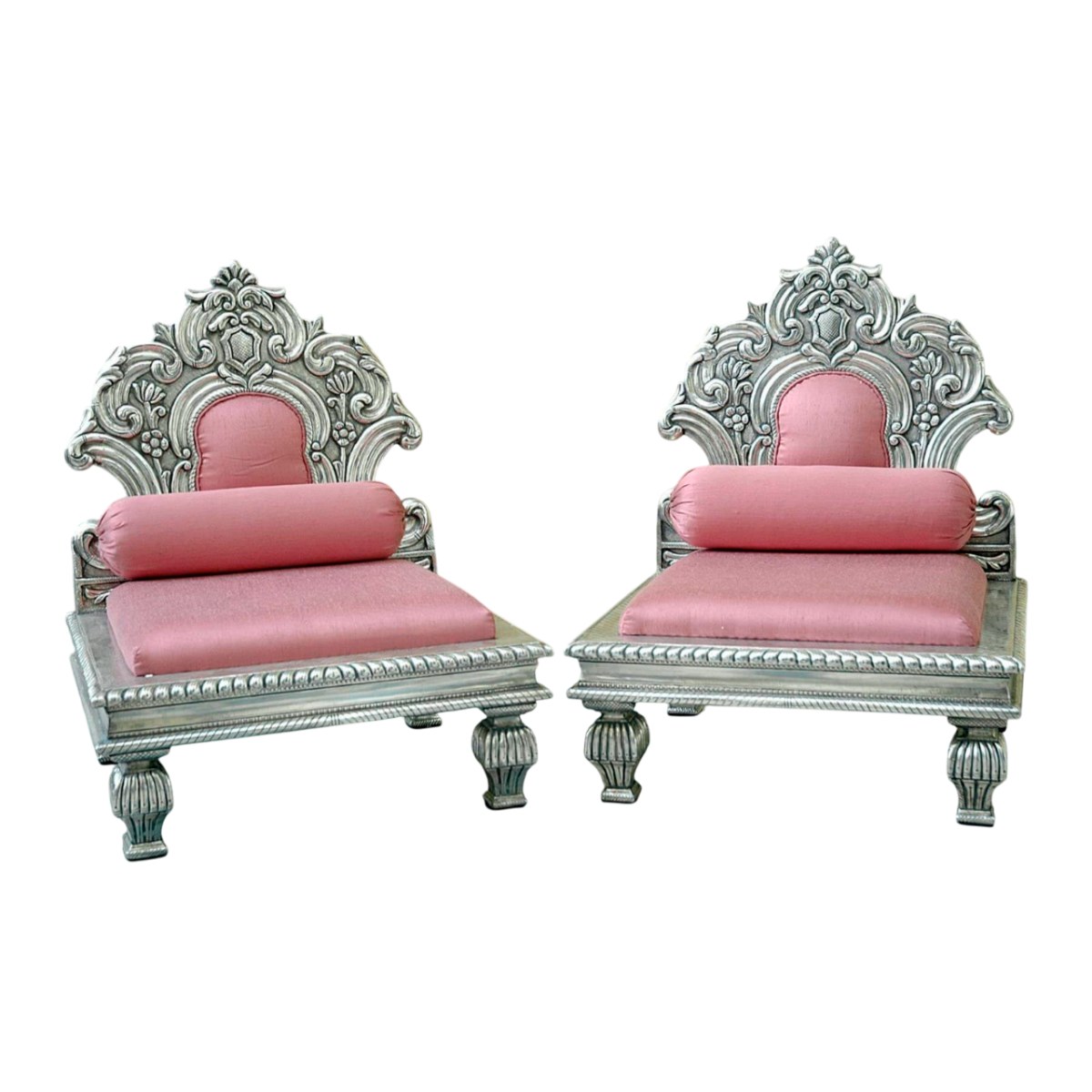 White Wooden Wedding Sofa 2 Seater Comfortable and Elegant for Wedding Hall Manufacturers in Indore