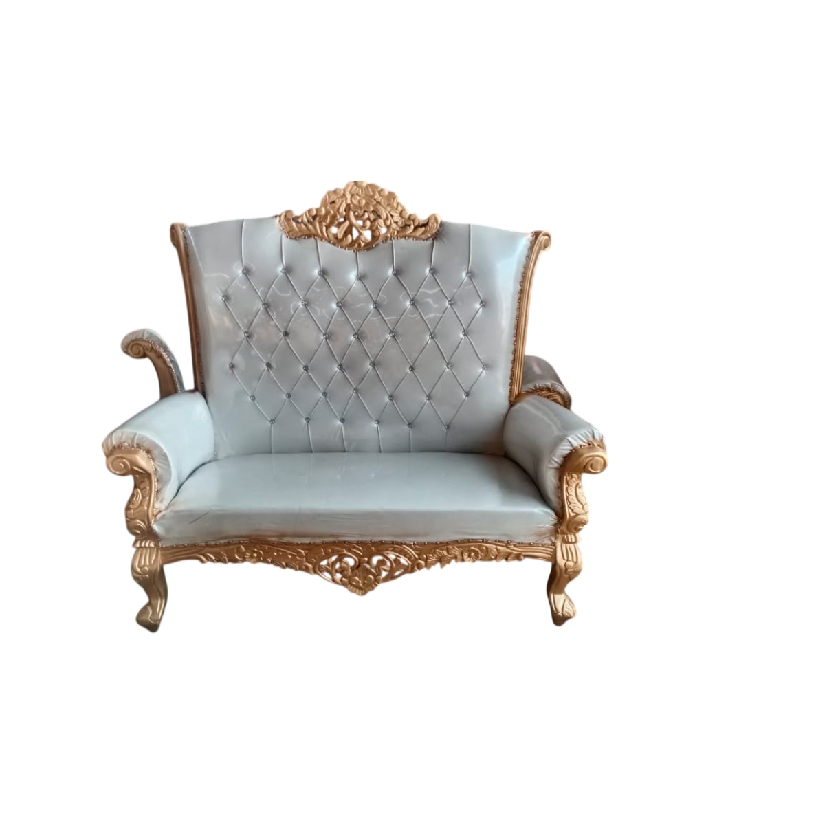 White Wooden Wedding Sofa 2 Seater Comfortable and Elegant for Wedding Hall Manufacturers in Indore