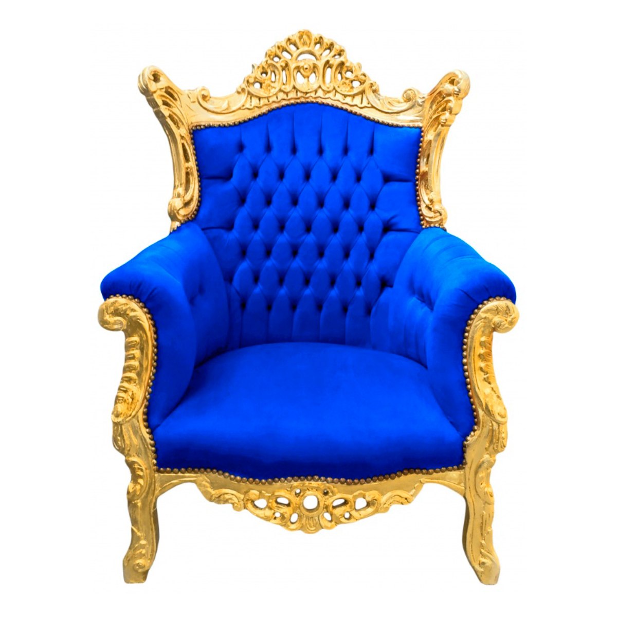 Wedding Hall Wooden Single Seater Wedding Chair in Blue Black and Green Color Manufacturers in Guwahati