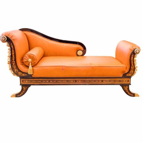 Antique Brown Wooden Couch Sofa with Teak Wood Frame and Leather Upholstery for Home Manufacturers, Suppliers, Exporters in Chhattisgarh