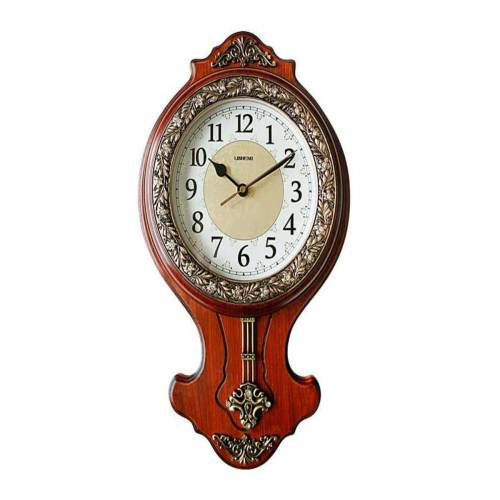 Antique Style Non Ticking Grandfather Pendulum Wall Clock Geometric Wooden and Bamboo Construction Manufacturers, Suppliers, Exporters in Ahmedabad