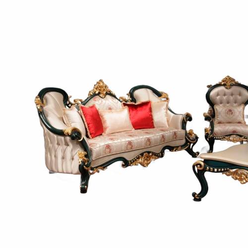 Antique Teak Wooden Carved Sofa Set White Velvet Cushion Back Arm Rest Included Manufacturers, Suppliers, Exporters in Bangalore