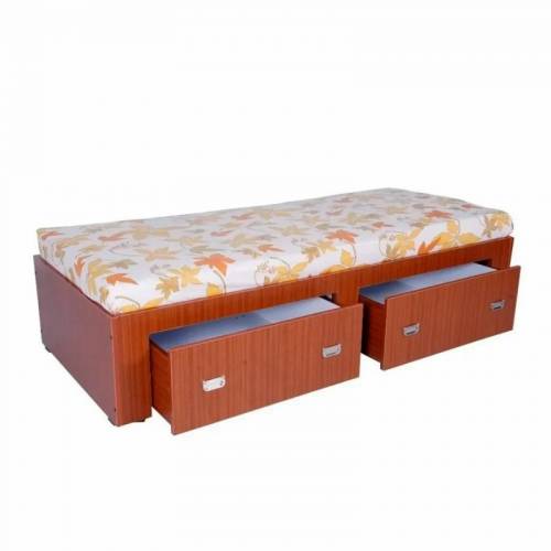 Brown Wooden Diwan with 2 Storage Boxes Modern Practical Manufacturers, Suppliers, Exporters in Odisha