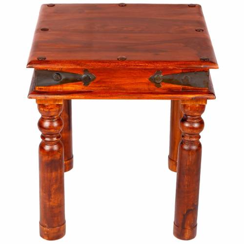 Classic Antique Square Side Table with Sheesham Wood and Wooden Top for Home Manufacturers, Suppliers, Exporters in Imphal