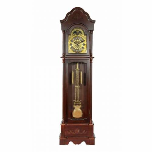 Classic Brown Wooden Grandfather Clock A Timeless Timepiece for Family and Workplace Use Manufacturers, Suppliers, Exporters in Ahmedabad