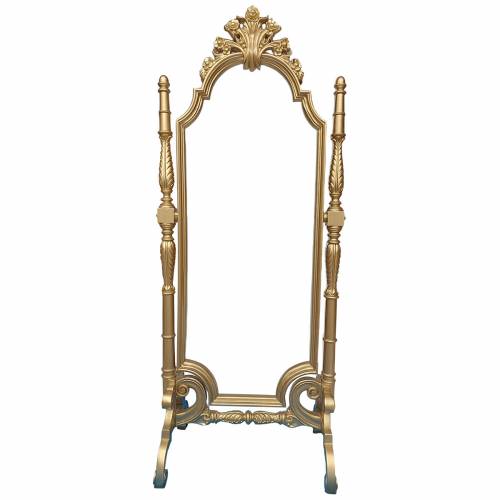 Classical Style Rectangular Wooden Mirror Frames with Polished Finish Light Beige Portable for Bedroom Manufacturers, Suppliers, Exporters in Andhra Pradesh