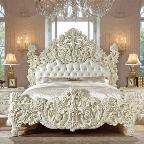 Elegant Luxurious Wooden Carved Bed for Timeless Bedroom Sophistication Manufacturers, Suppliers, Exporters in Bangalore