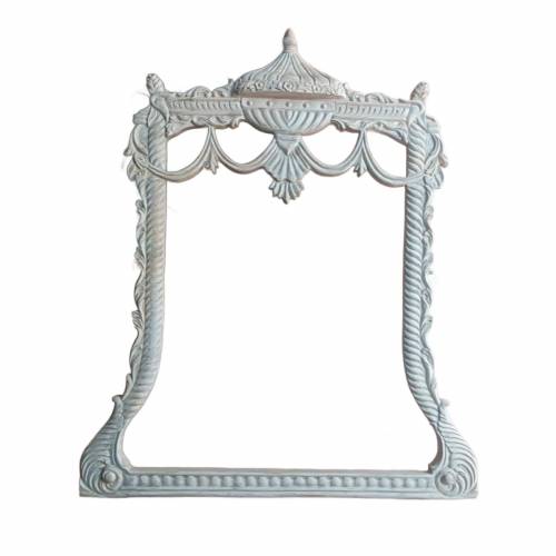 Elegant Teak Wood Mirror Frame in White with a Polished Finish Perfect for Modern Home Interiors Manufacturers, Suppliers, Exporters in Andhra Pradesh