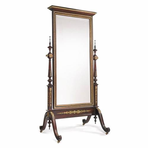 Golden Antique Wooden Mirror Frame Rectangular Portable for Bedroom with Polished Finish Manufacturers, Suppliers, Exporters in Andhra Pradesh