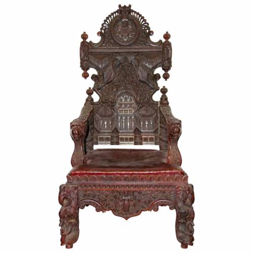 Luxury Golden Wooden Antique Wedding Chair Made in India Manufacturers, Suppliers, Exporters in Guwahati