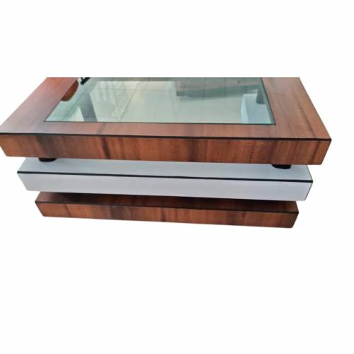 Natural Sheesham Wood Rectangular Top Glass Center Table With Storage Enhance Your Home Aesthetic and Organization Manufacturers, Suppliers, Exporters in Gujarat