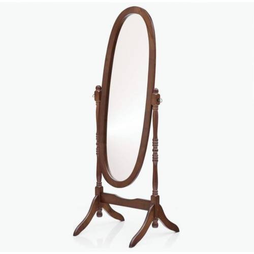 Sleek Brown Wooden Mirror Frame Oval Design with Polished Finish for Refined Home Decor Manufacturers, Suppliers, Exporters in Andhra Pradesh