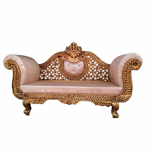 Stylish Golden Teak wood Wedding Sofa Made in India Manufacturers, Suppliers, Exporters in Indore