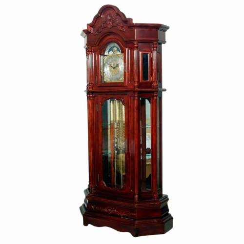 Traditional Floor-Mounted Grandfather Clock in Brown Pine Wood Battery Powered Manufacturers, Suppliers, Exporters in Ahmedabad